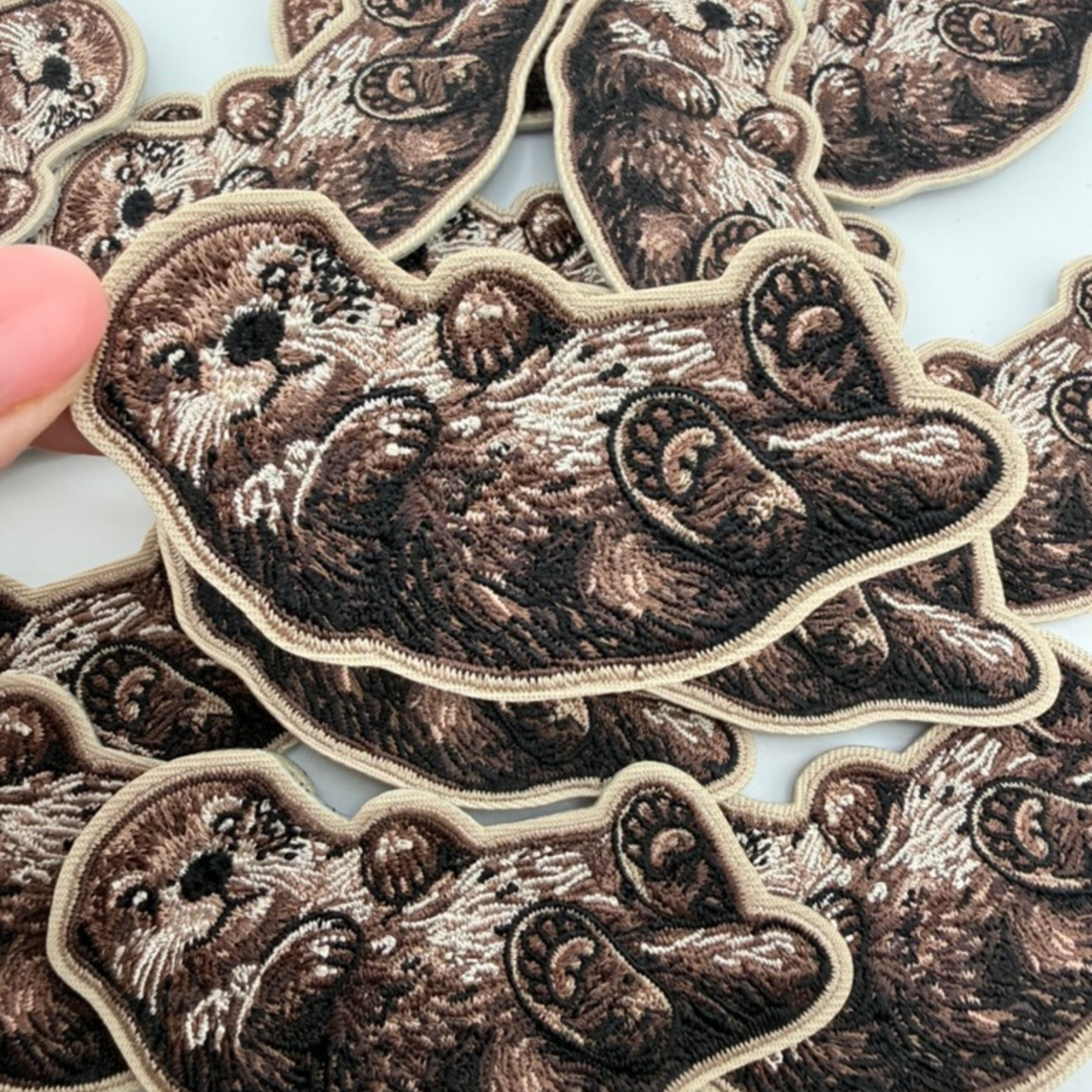 3" OTTER -  Embroidered Hat Patch