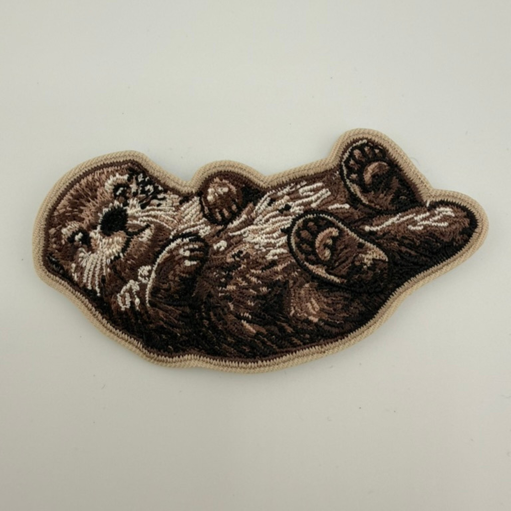 3" OTTER -  Embroidered Hat Patch