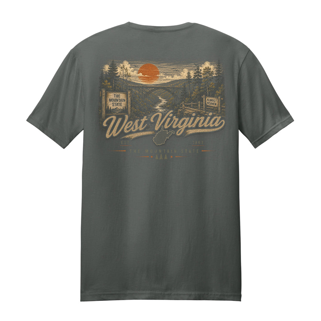 West Virginia Mountain State New River Gorge T-Shirt