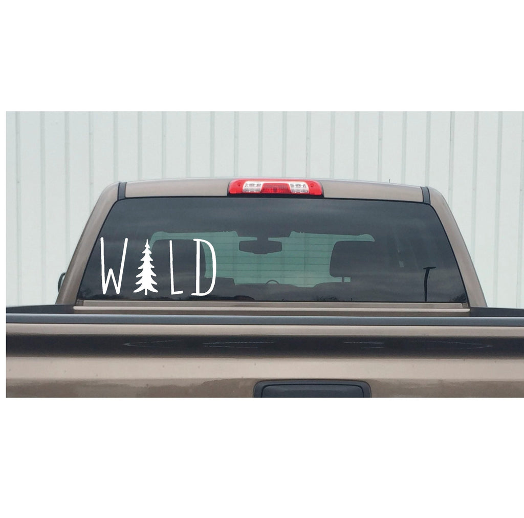 Wild Outdoors Decal – Adventure Quote Vinyl Car Sticker 7286