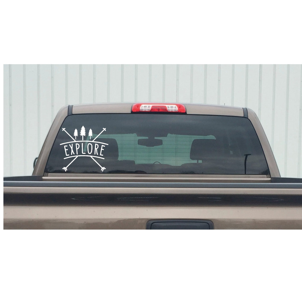 Explore Window Decal – Outdoor Adventure Vinyl Sticker 7328