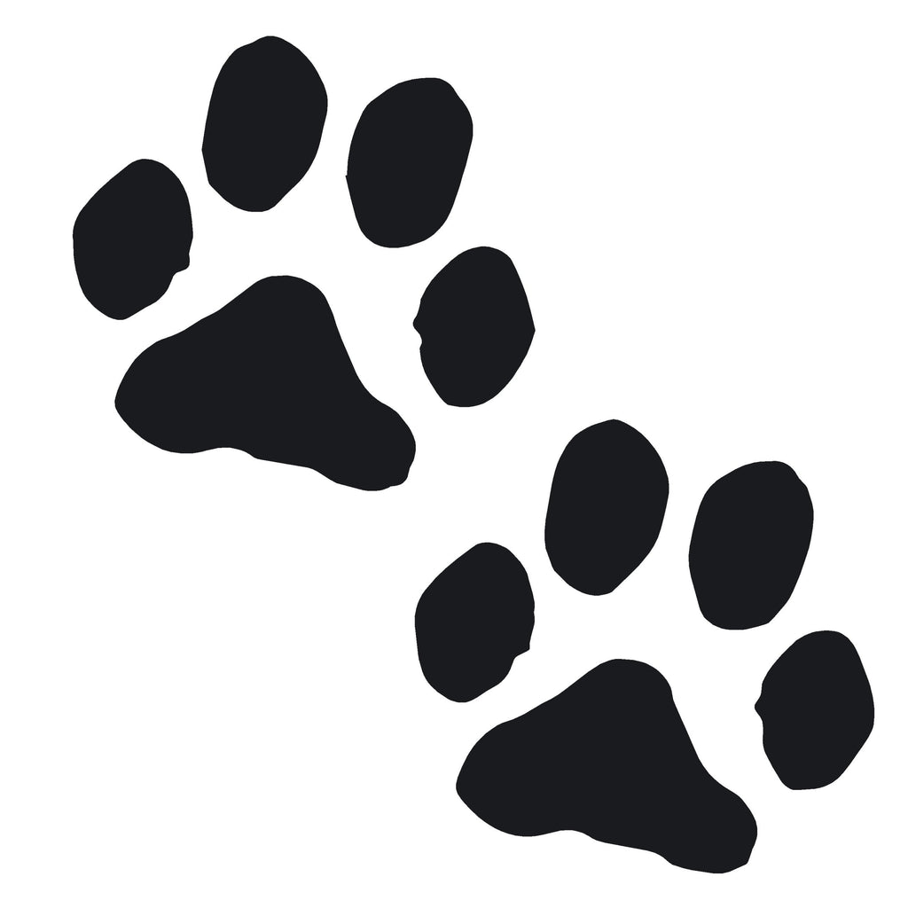 Paw Print Car Decal – Puppy Dog Window Sticker – 7463
