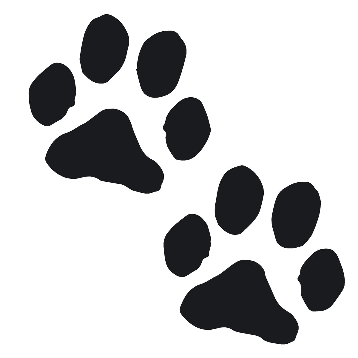 Paw Print Car Decal – Puppy Dog Window Sticker – 7463
