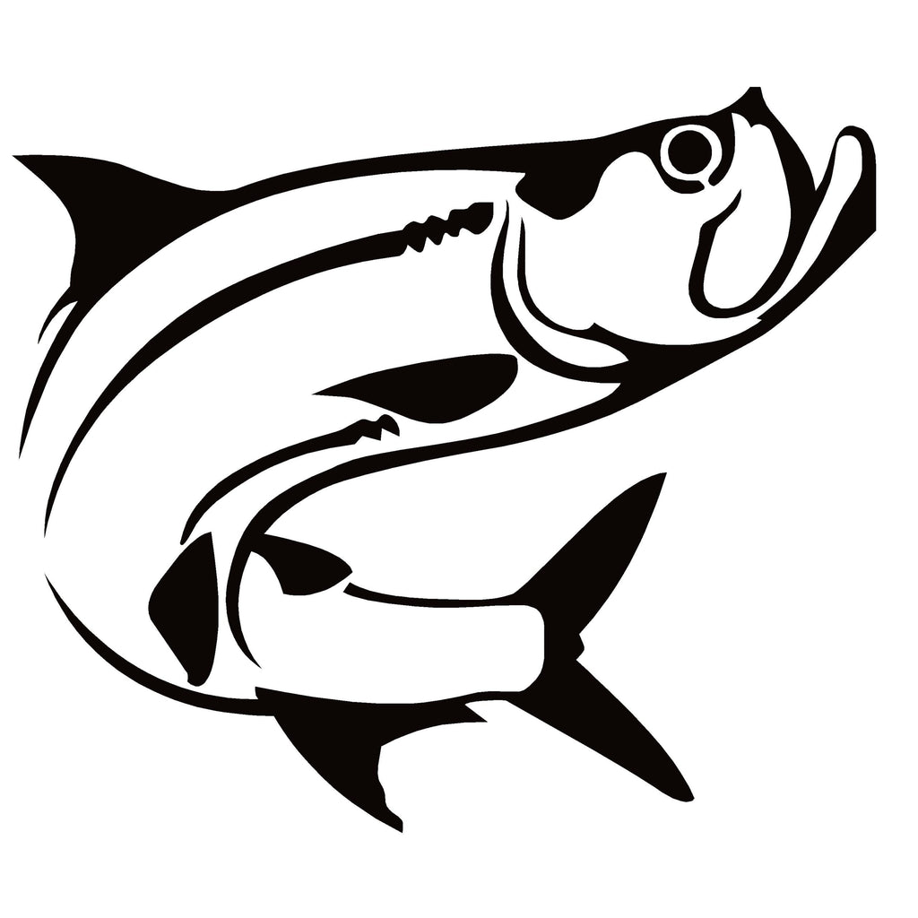 TARPON 3 Fishing Window Decal -  TARPON 3 Fishing Window Sticker - 7483