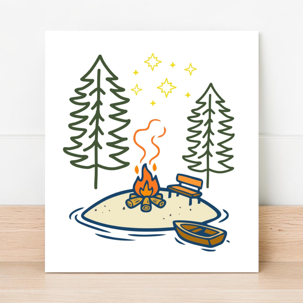 Rustic Camping Card | Digital Download