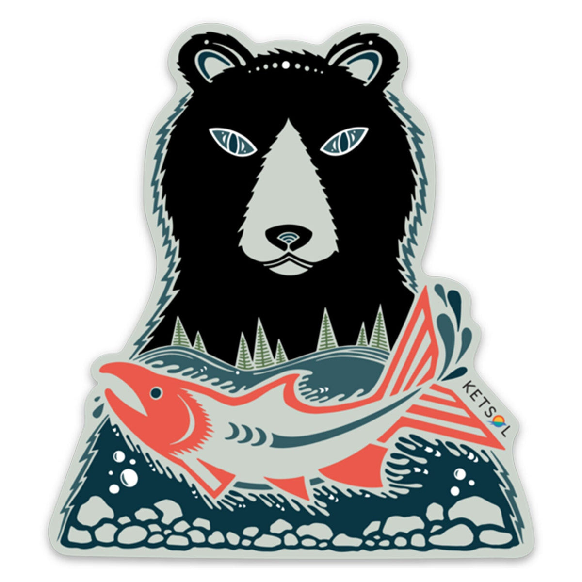 Sockeye Bear Sticker