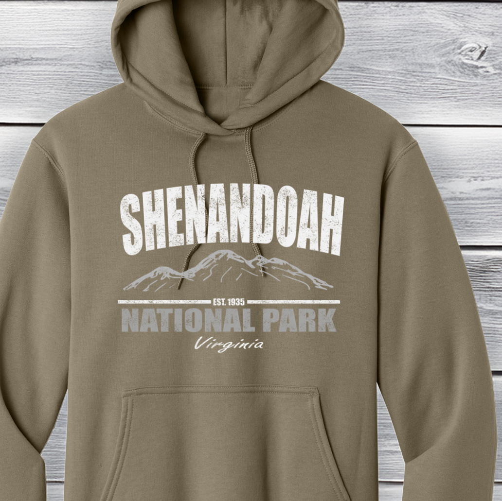 Shenandoah National Park Virginia Hoodie – Vintage Mountain Graphic Pullover Sweatshirt