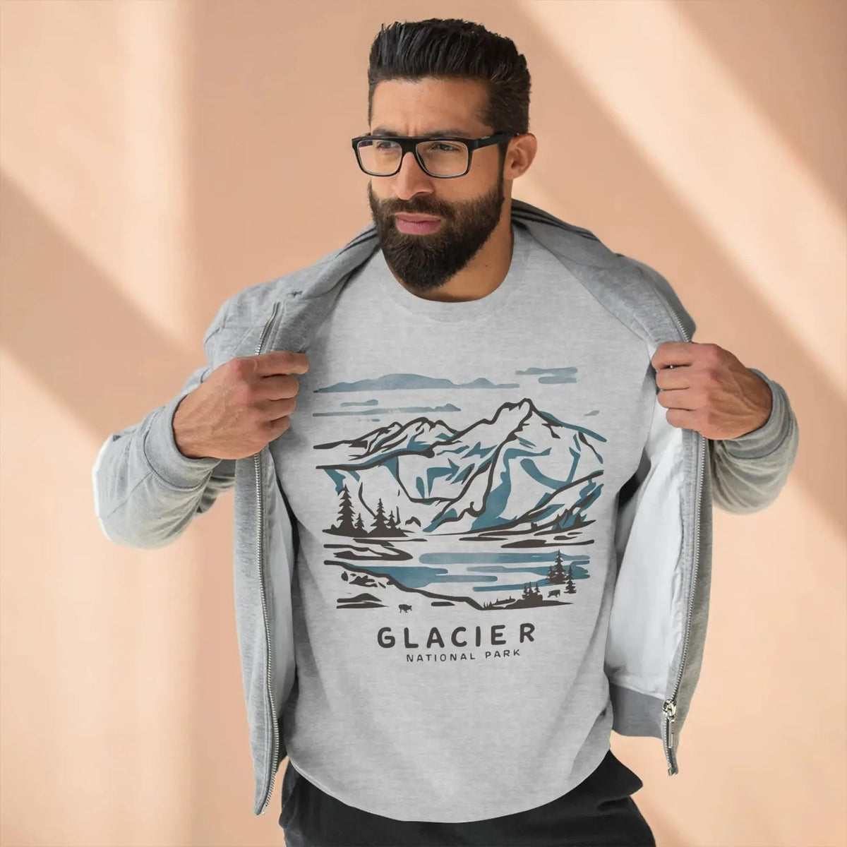 Glacier National Park Crewneck Sweatshirt