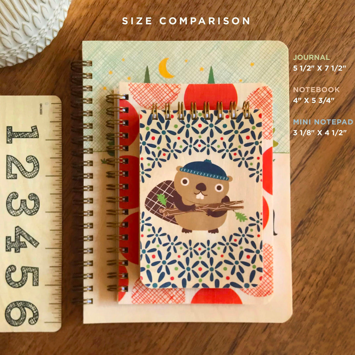 Camping Critters Wood Journal
