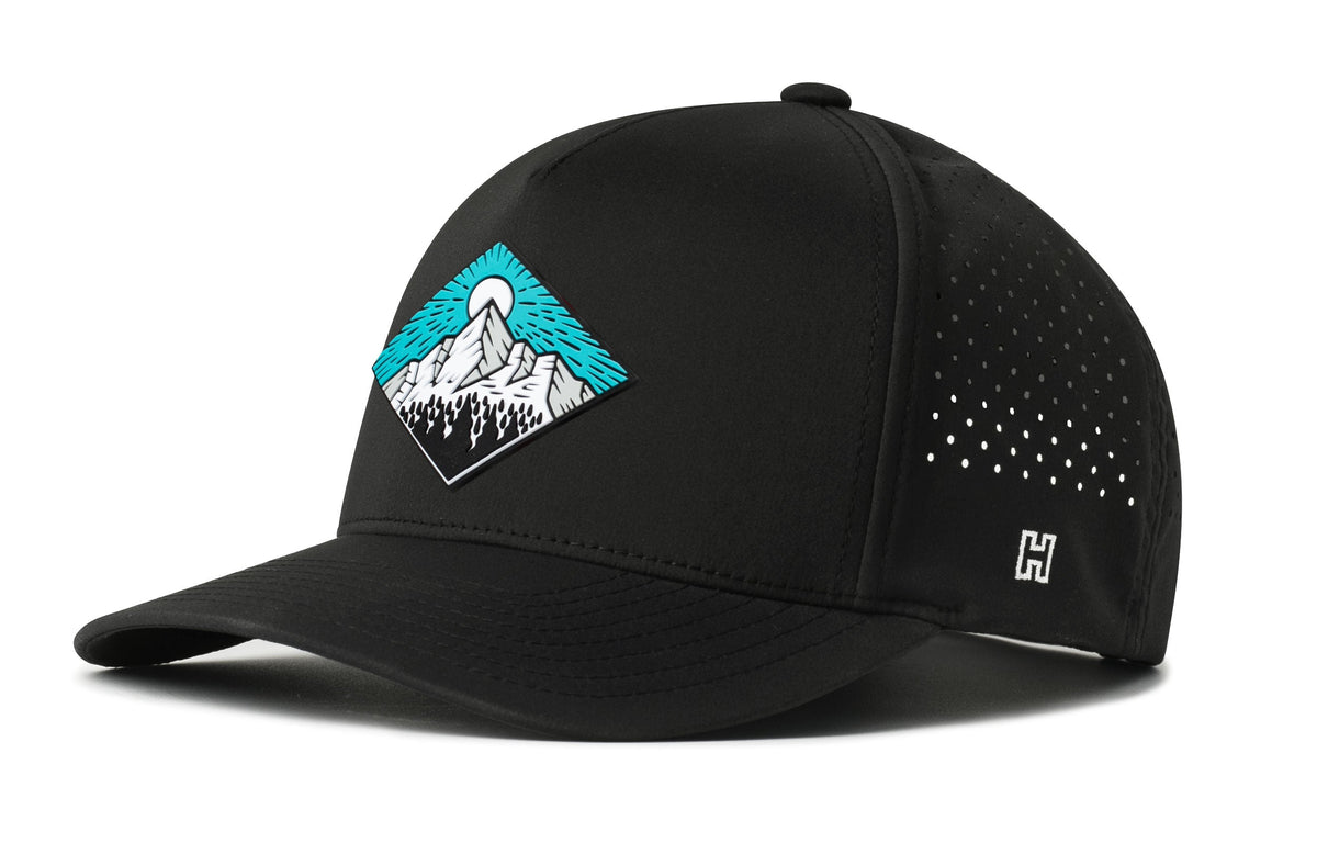 Diamond Mountain and Trees Performance 5-Panel Hat  |  Outdoors Flexfit Snapback