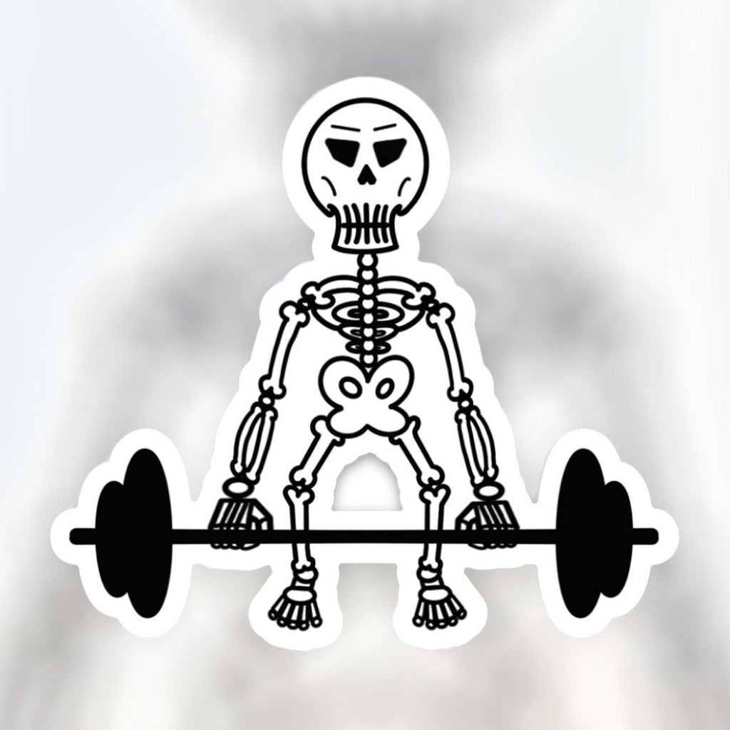 Deadlift Skeleton Sticker