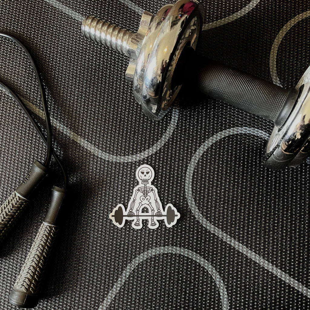 Deadlift Skeleton Sticker