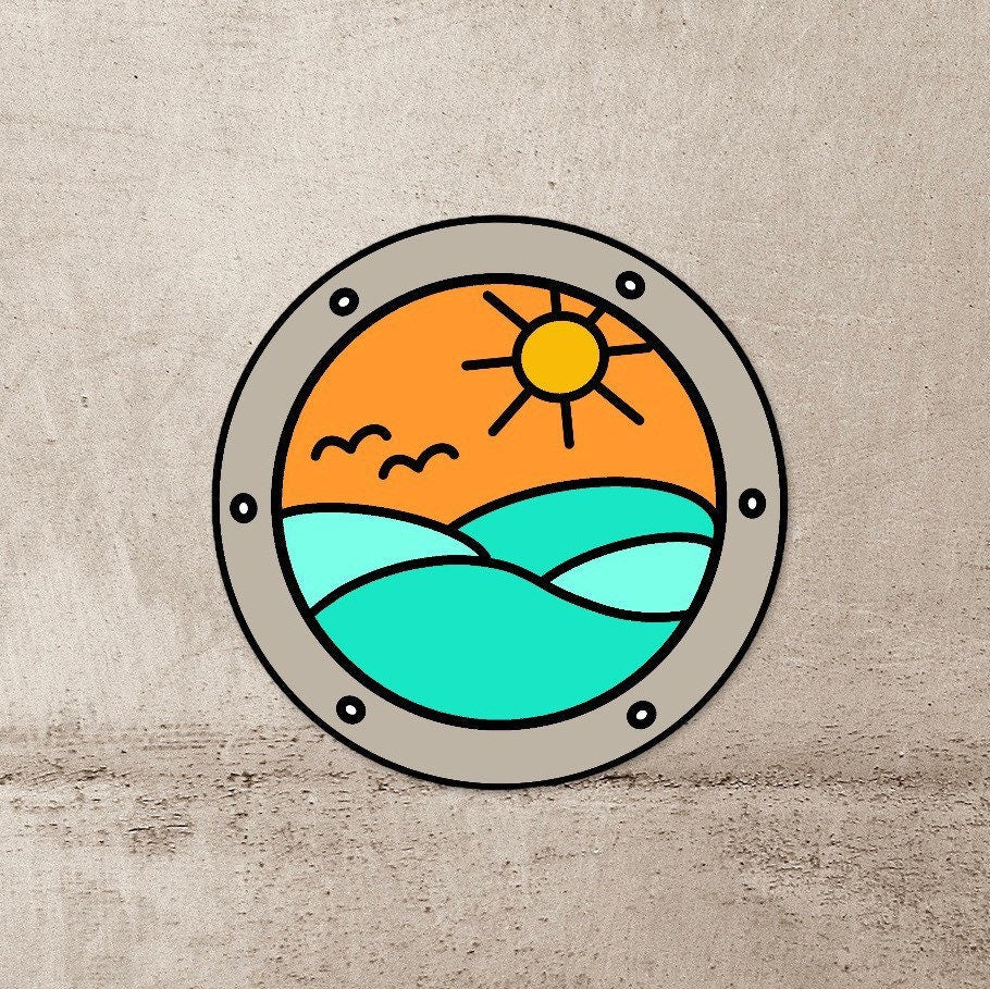Cruise Ship Porthole Sticker
