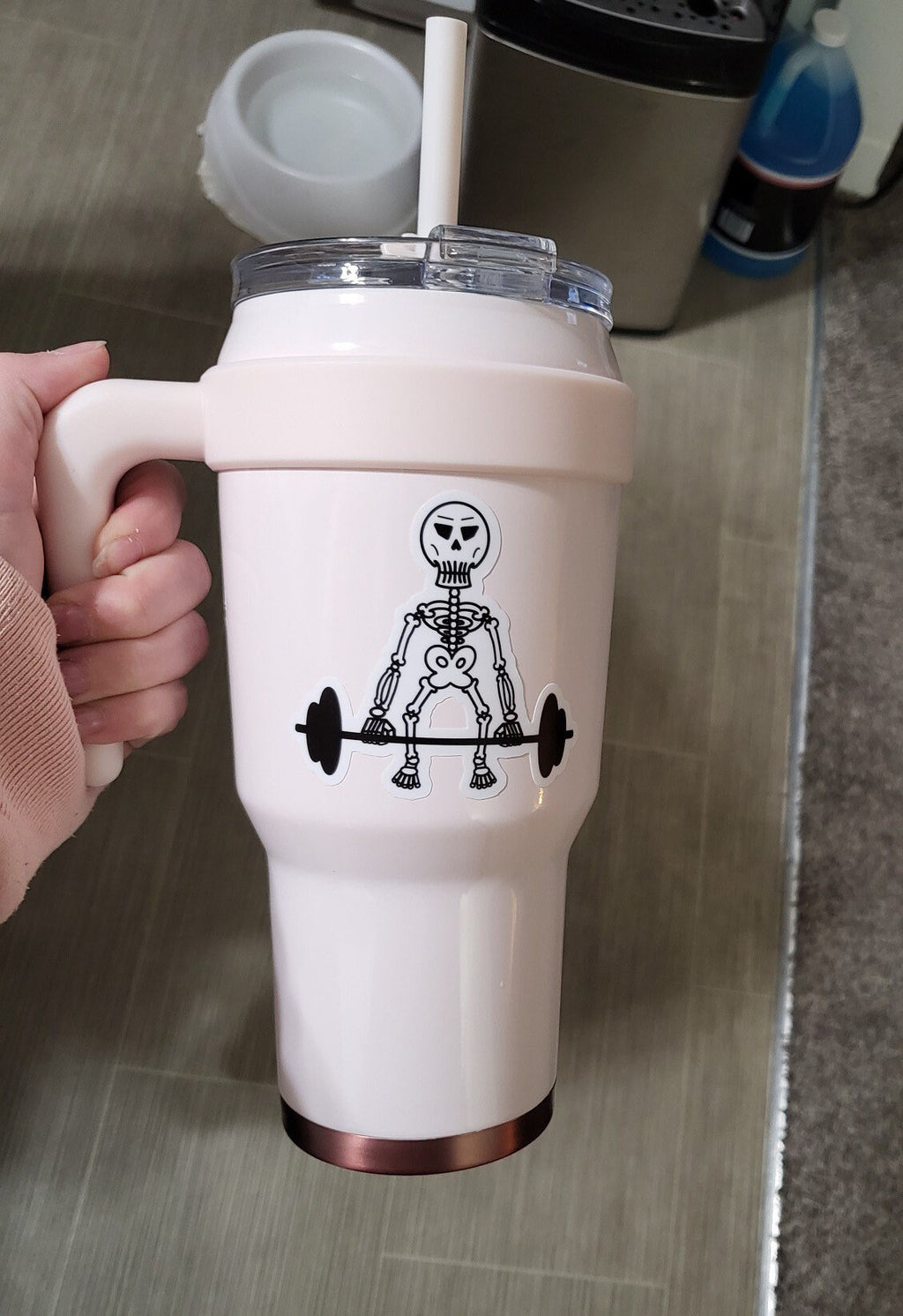 Deadlift Skeleton Sticker