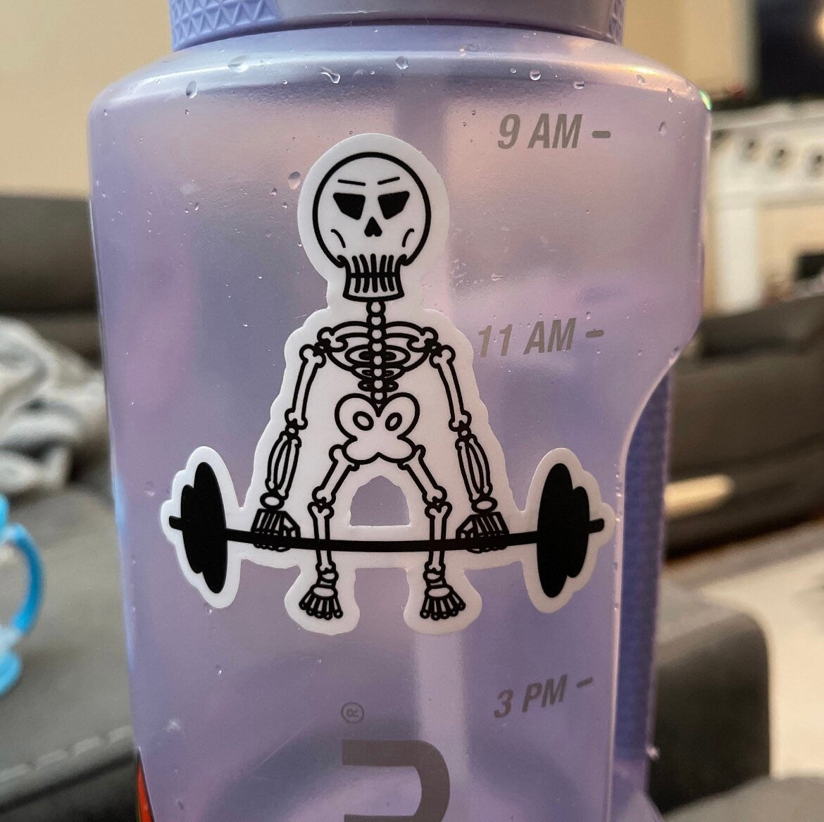 Deadlift Skeleton Sticker