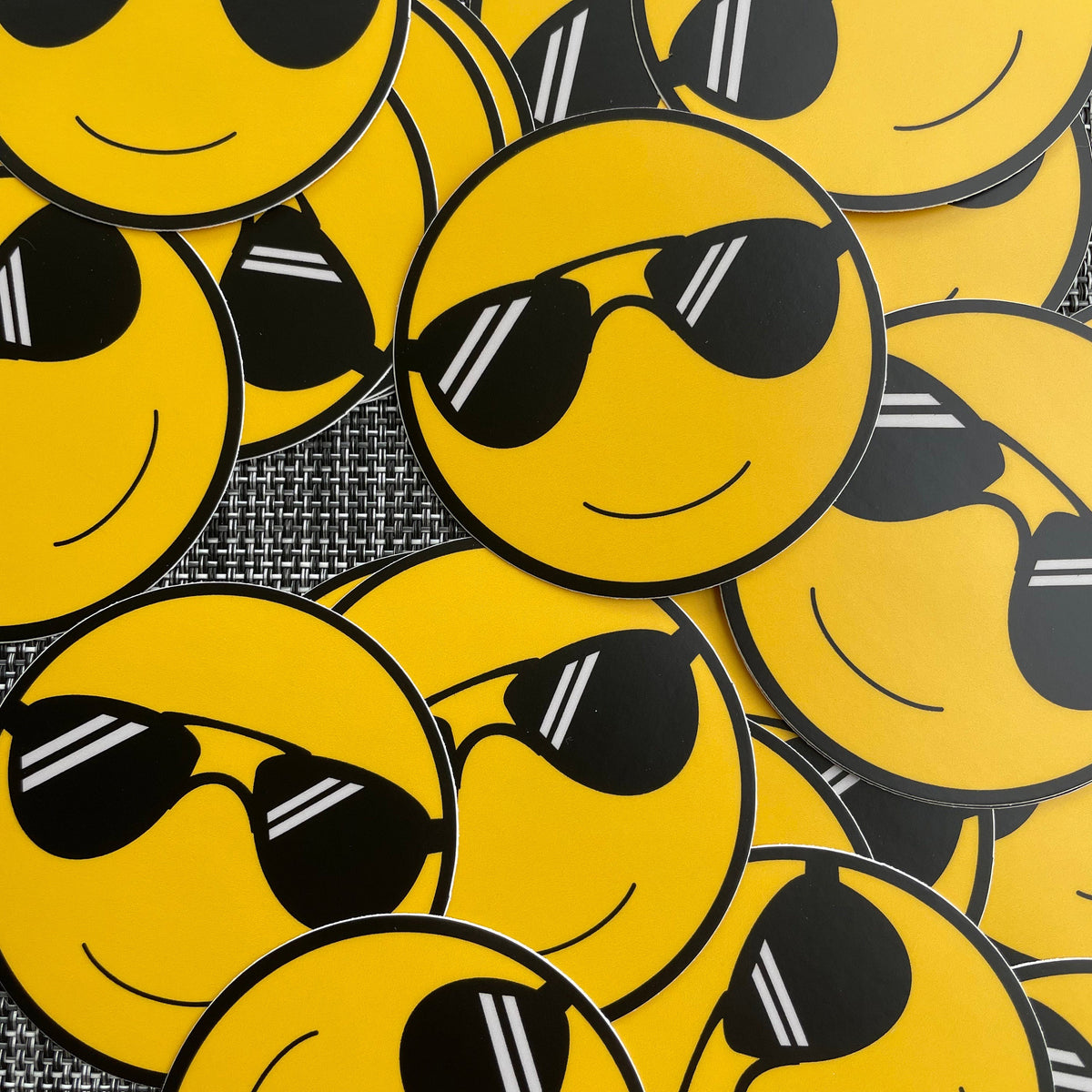 Yellow Sunglasses Smiley Sticker
