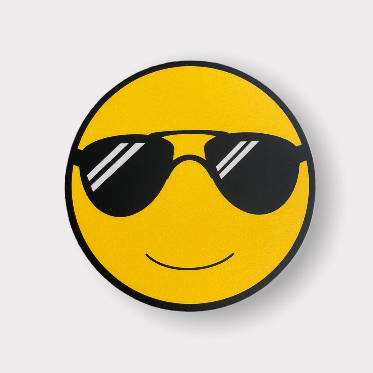 Yellow Sunglasses Smiley Sticker