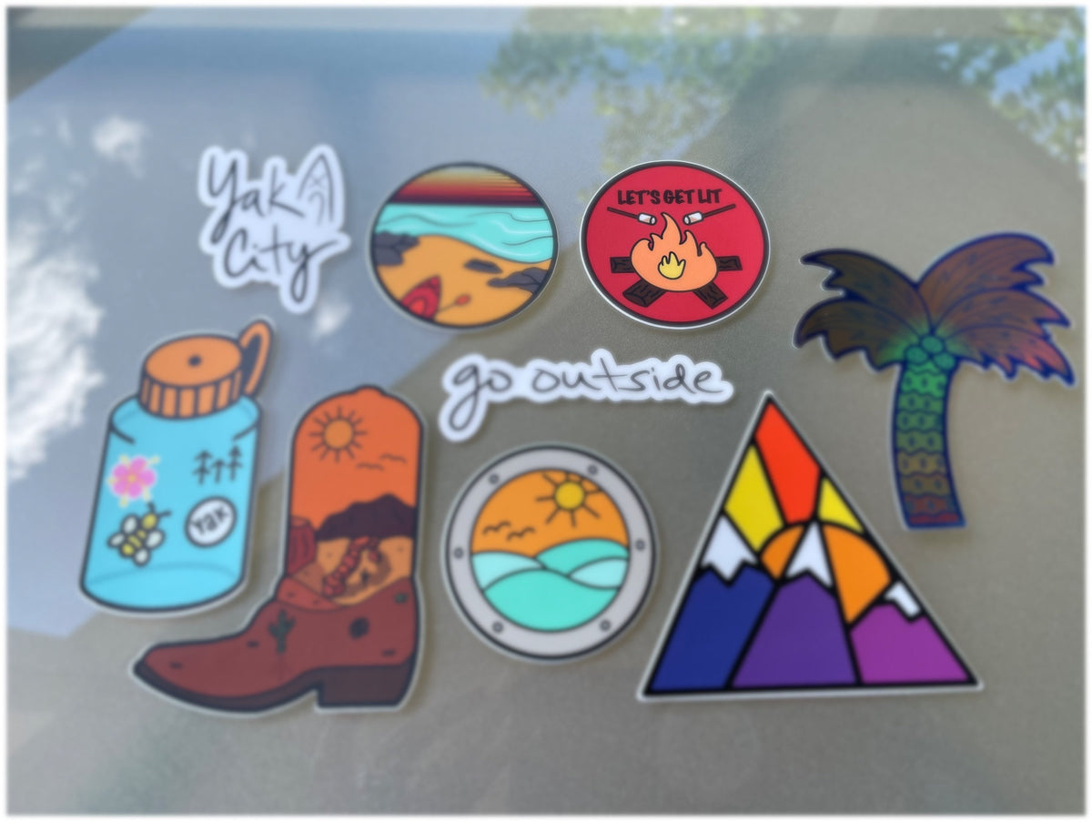 Let's Get Lit Campfire Sticker