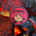 Let's Get Lit Campfire Sticker