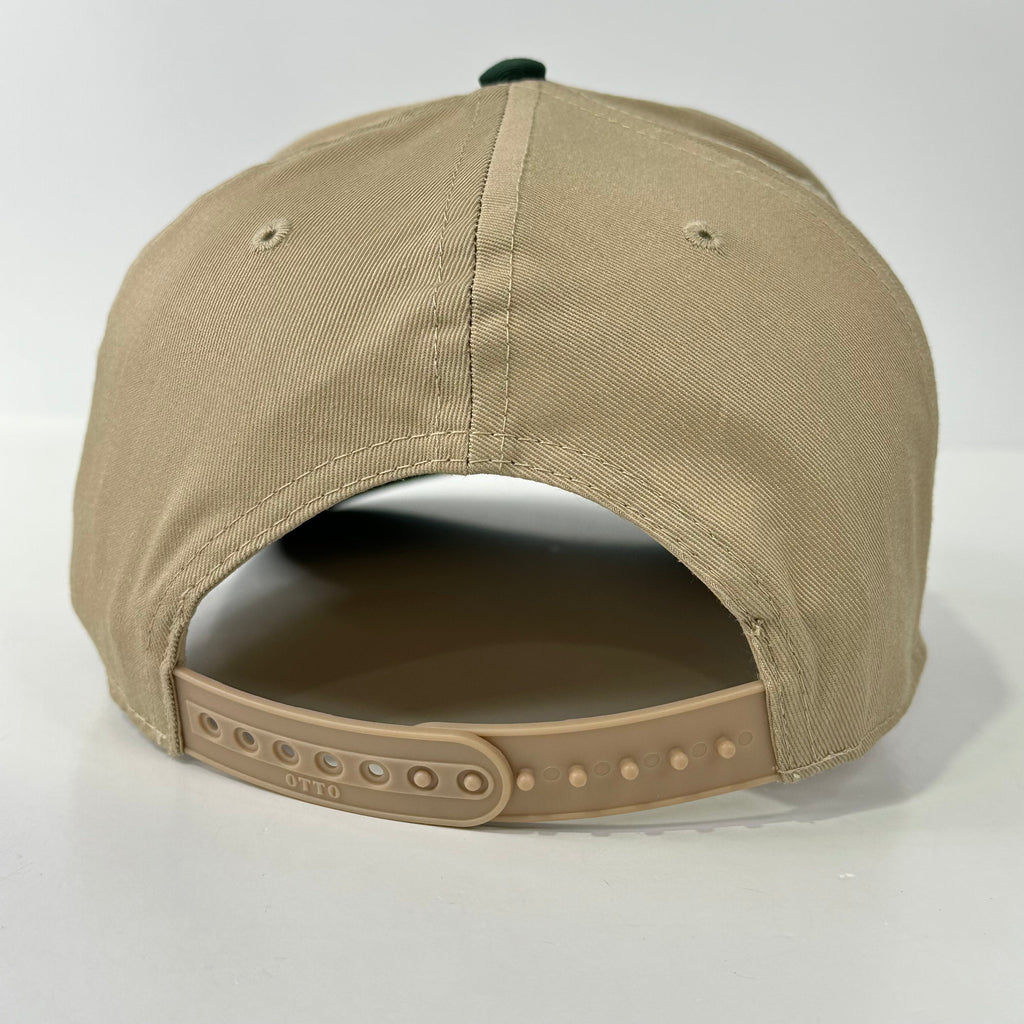 DOVE Hunting  Khaki Brim Green Crown Adjustable SnapBack Ball Cap Outdoors Hat Custom Embroidered