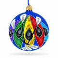 Colorful Kayaks Glass Ball Christmas Ornament 4 Inches