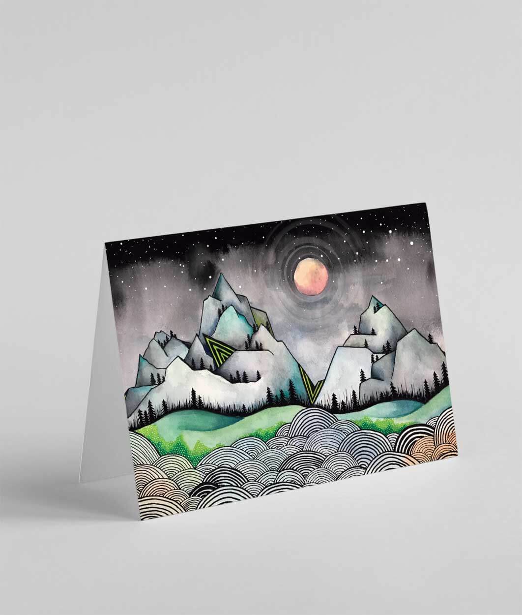 Minaret Mountains Greeting Card