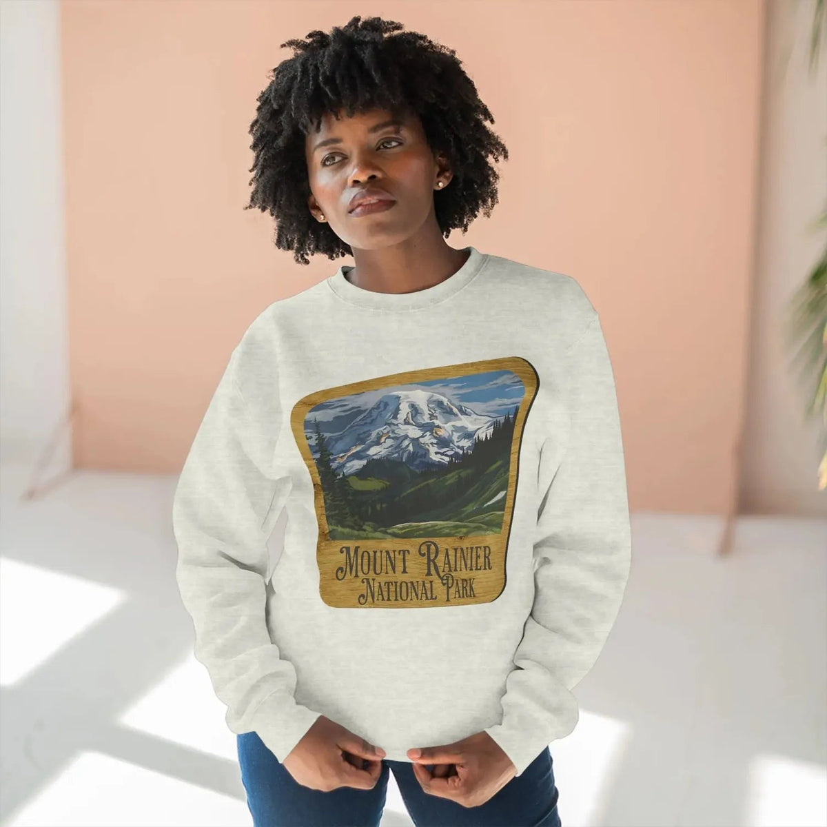 Mount Rainier National Park Crewneck Sweatshirt