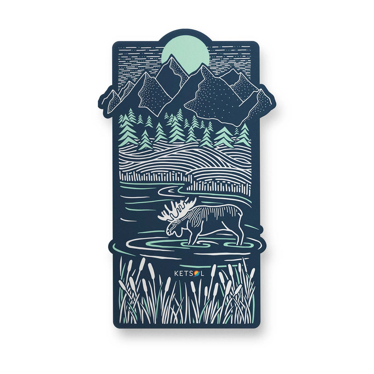 Piney Moose Sticker