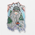 Ski Girl Sticker
