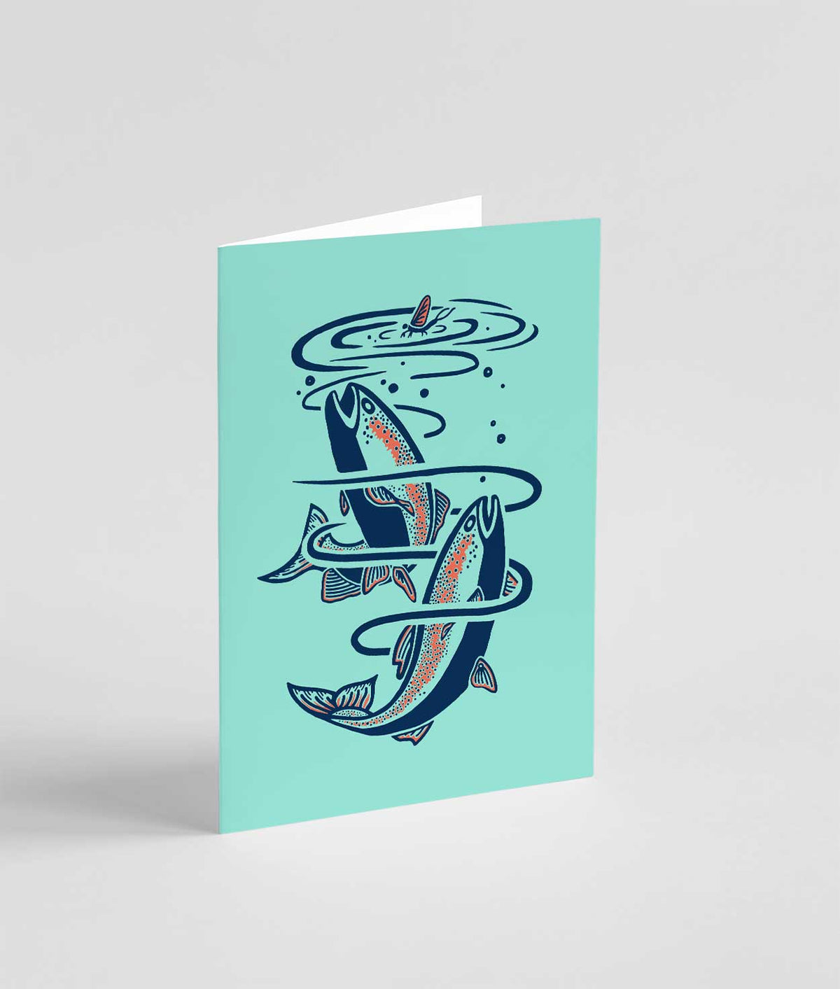Trout Note Card | Lake Blue
